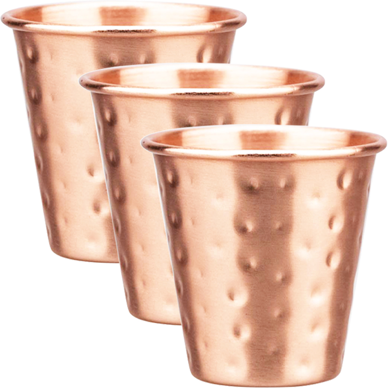 3Pcs New 60ml 100% Copper Cups - Mule Copper Mug ulasan dan harga