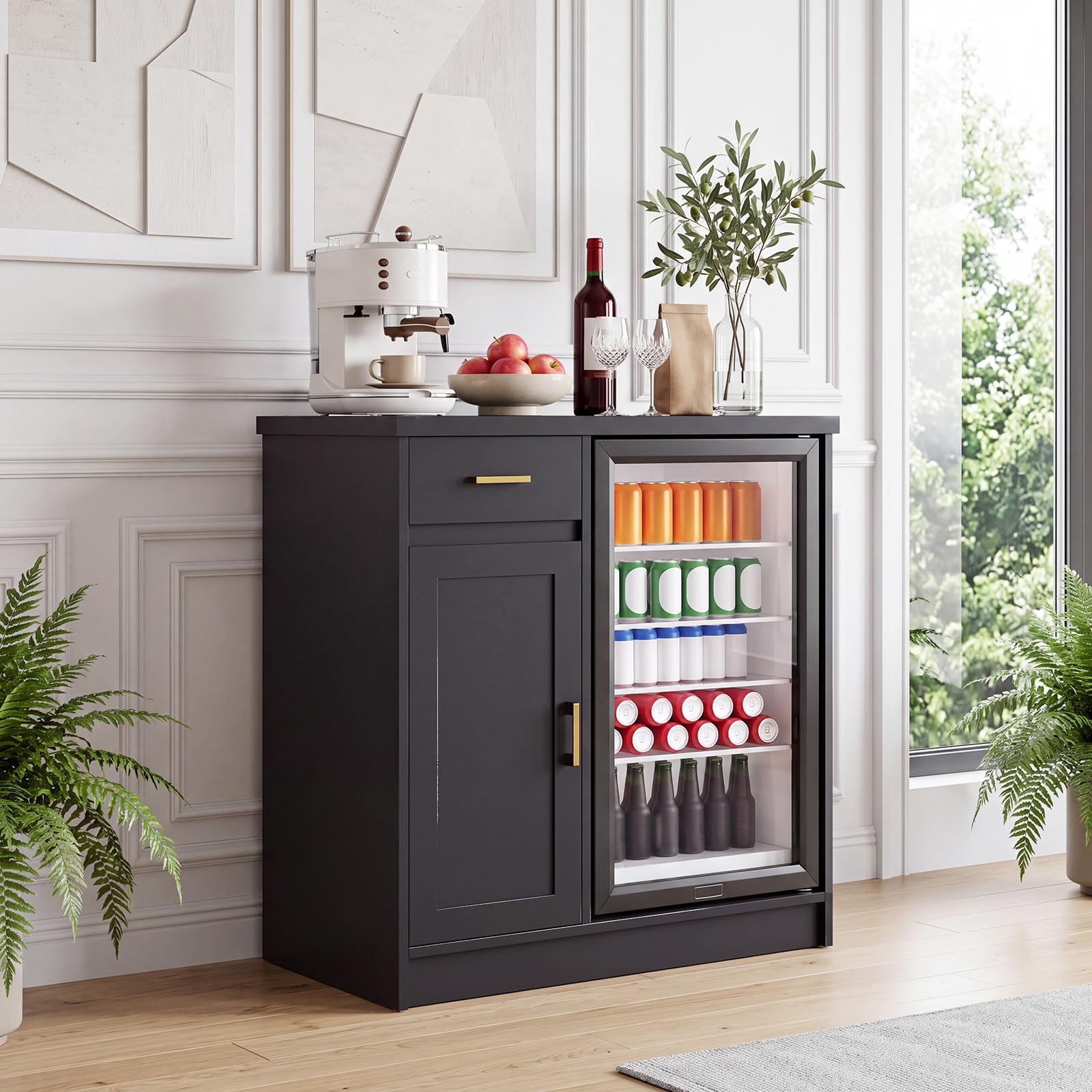 42in Farmhouse Wine Bar Cabine - Home Bar Setup ulasan dan harga