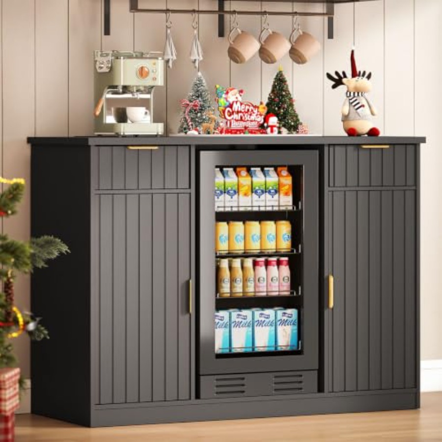 53 Coffee Bar Cabinet with Min - Home Bar And Fridge ulasan dan harga