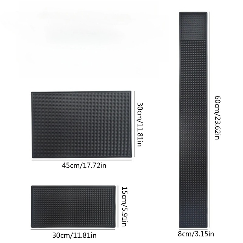 Bar Mat Rubber Dish Drying Mat - Home Bar Setup ulasan dan harga
