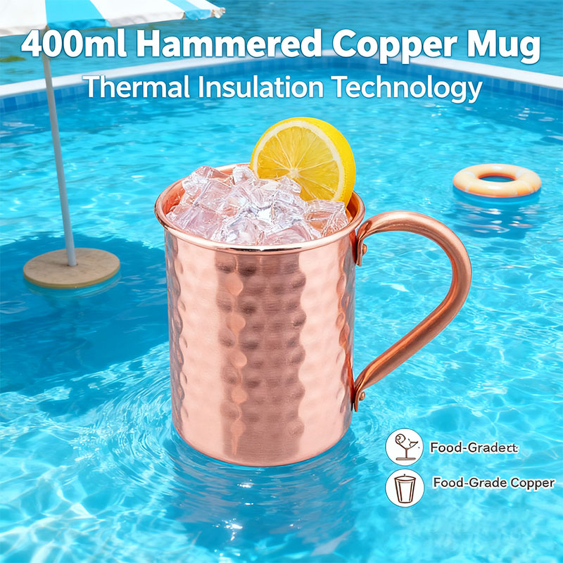 New 100% Copper Cups Pure Soli - Mule Copper Mug ulasan dan harga