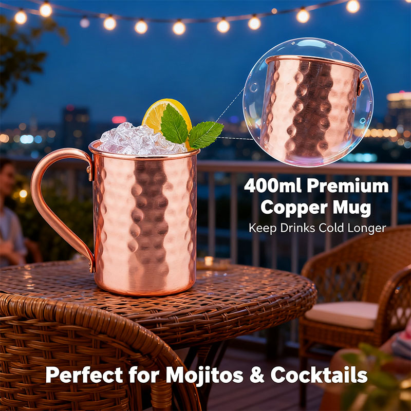 New 100% Copper Cups Pure Soli - Mule Copper Mug ulasan dan harga