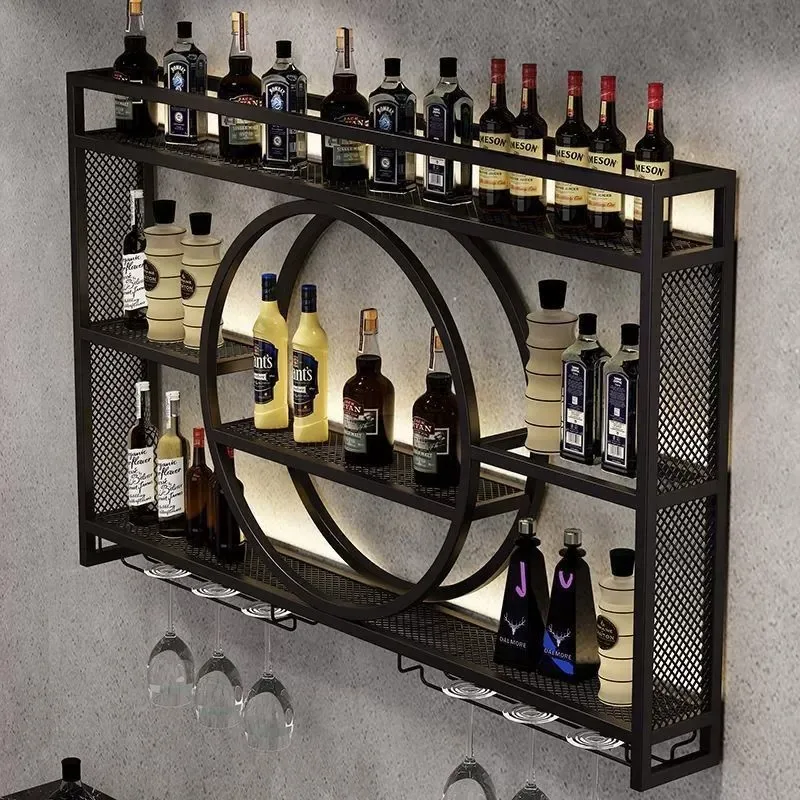 Industrial Wall Mounted Bar Wi - Home Bar Shelves ulasan dan harga