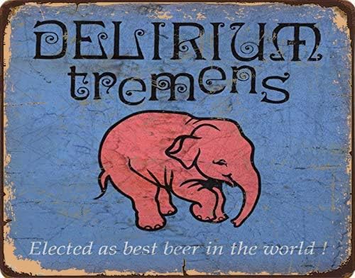 Tin Sign For Delirium Tremens  - Home Bar And Coffee ulasan dan harga