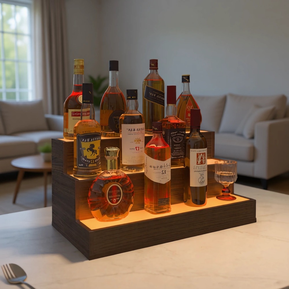 Home Bar LED Bottle Display Sh - Home Bar Shelves ulasan dan harga