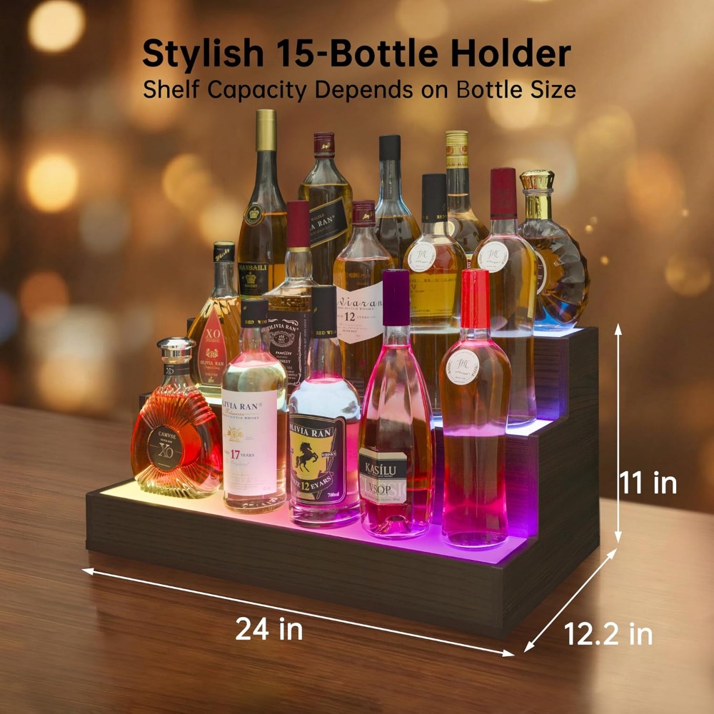 Home Bar LED Bottle Display Sh - Home Bar Shelves ulasan dan harga