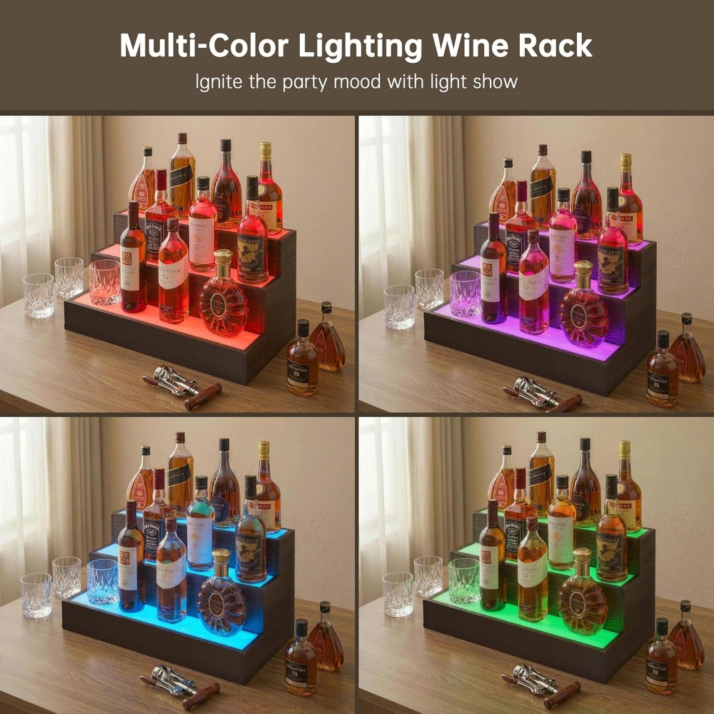 Home Bar LED Bottle Display Sh - Home Bar Shelves ulasan dan harga