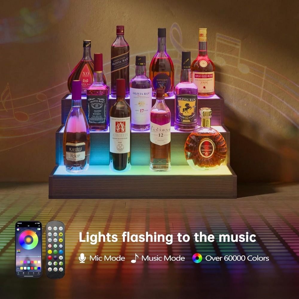 Home Bar LED Bottle Display Sh - Home Bar Shelves ulasan dan harga