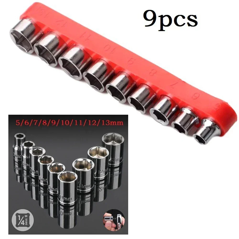 9 Pcs 1/4 Inch Drive 5-13mm He - Home Bar Supplies ulasan dan harga