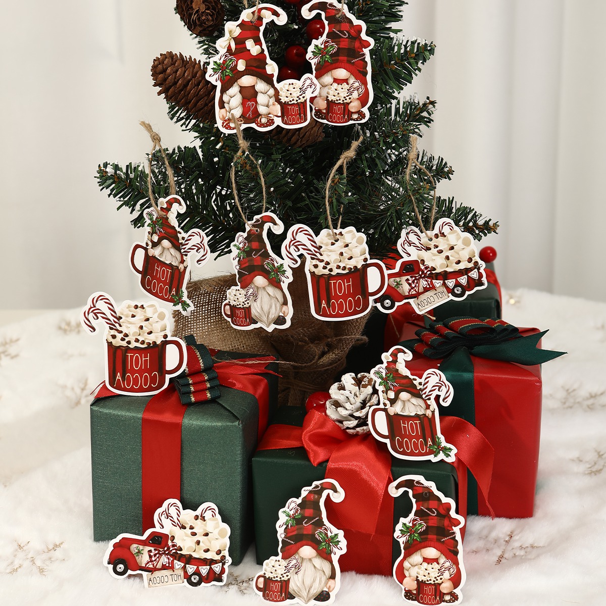 12pcs Christmas Santa Gnomes P - Home Bargains ulasan dan harga
